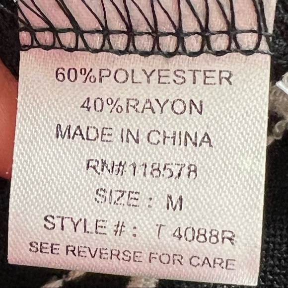 32. Haute Project Black Embroidered Open Cardigan M  Boho - Picture 8 of 9